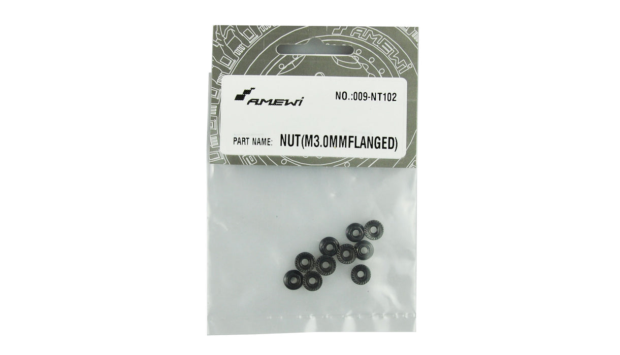 10PCS M3 Nut w/ Flange for EVO-X 6000 1/10