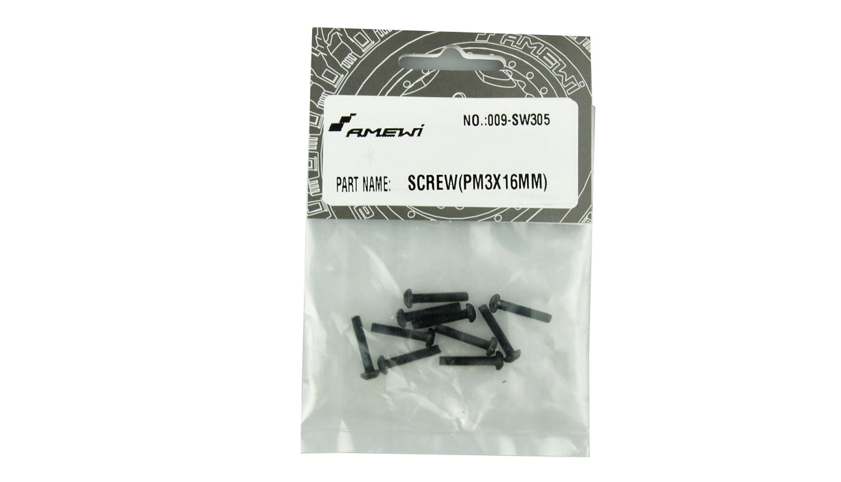 10PCS M3x16 Lens Head Screw for EVO-X 6000 1/10