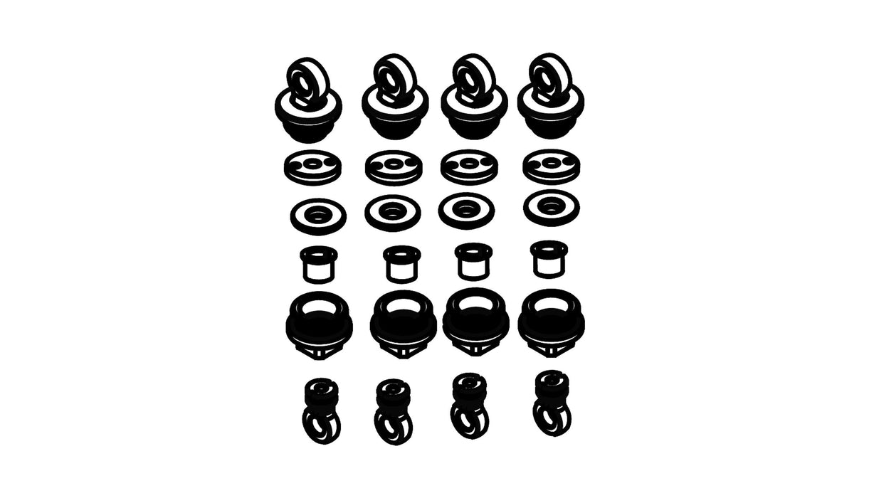 Shock Absorber Parts Set for AMX Rock RCX8P, PS, PT 1/8 Etc...