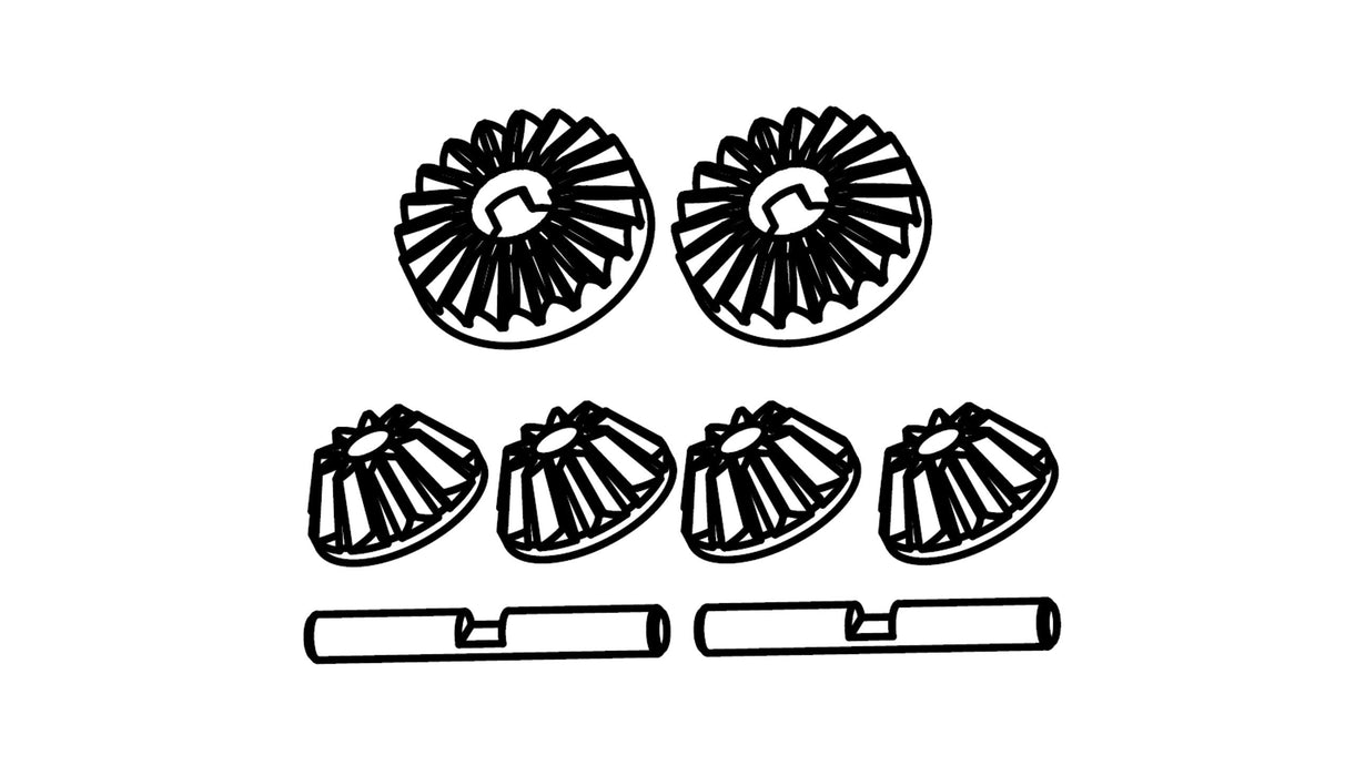 Differential Gearbox Gears for AMX Rock RCX8P, PS, PT 1/8 Etc...