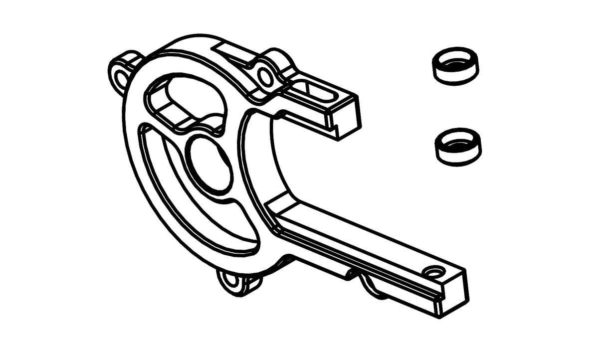 Motor Mount A for AMX Rock RCX10P 1/10 Etc...