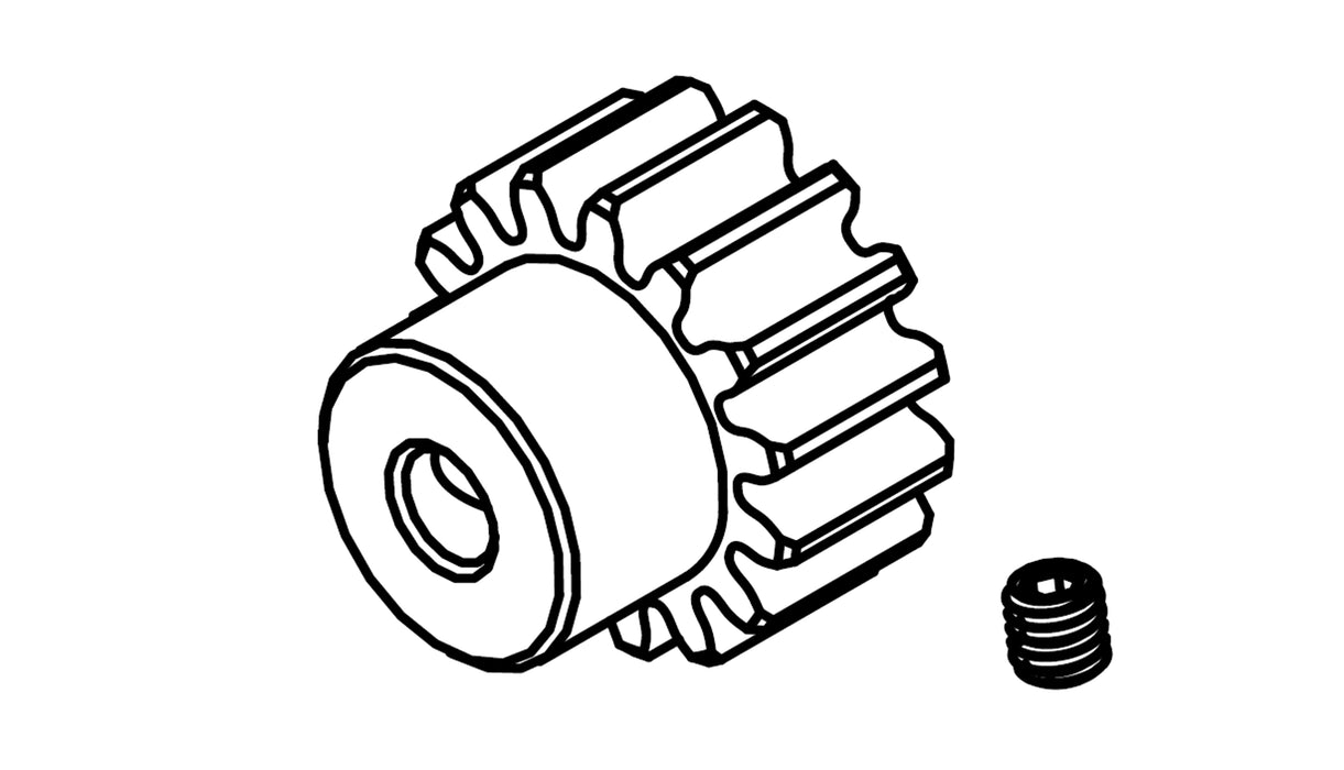 16T M0.8 Motor Pinion for AMX Rock RCX10P 1/10 Etc...