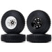 1.55" 90x26mm Beadlock Wheel Set for 1/10 Crawler (Rubber+Metaal) Band en/of Velg New Enron 