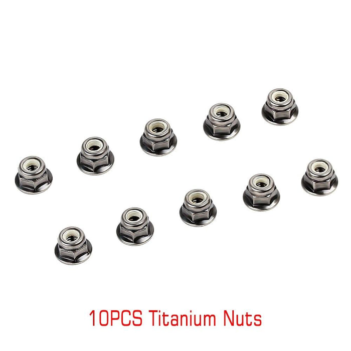 10/30PCS M4 Wheel Lock Nuts w/ Wrench (Metaal) Schroef Injora 10PCS Nut Titanium 