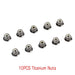 10/30PCS M4 Wheel Lock Nuts w/ Wrench (Metaal) Schroef Injora 10PCS Nut Titanium 