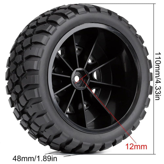 1/10 5 spoke wheels (Plastic) - upgraderc