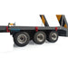 110x23mm 1/14 3-Axle Semi Trailer /w LED Rear Lights (Aluminium) - upgraderc