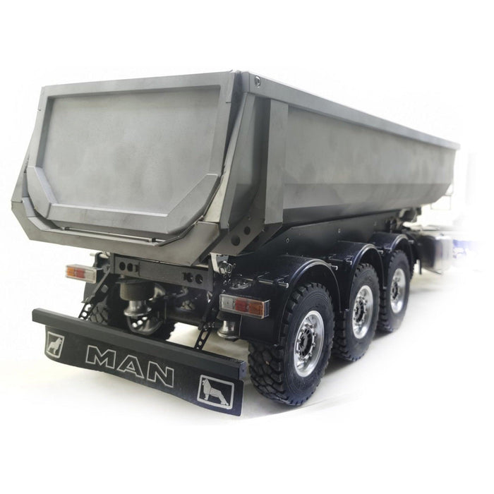 1/14 3 Axle Hydraulic Dumper Trailer (Metaal, ABS) - upgraderc