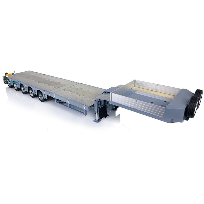 1/14 Flat Module 5 Axles Steering Trailer (Metaal, ABS, Rubber) - upgraderc