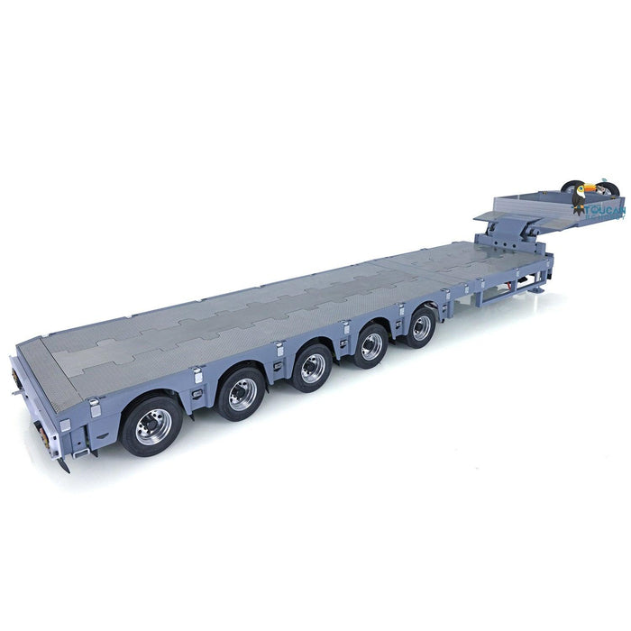 1/14 Flat Module 5 Axles Steering Trailer (Metaal, ABS, Rubber) - upgraderc