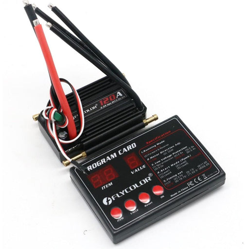 120A Brushless ESC Speed Controller w/ Progam Card (Boot) ESC FLYCOLOR 120A and Card 