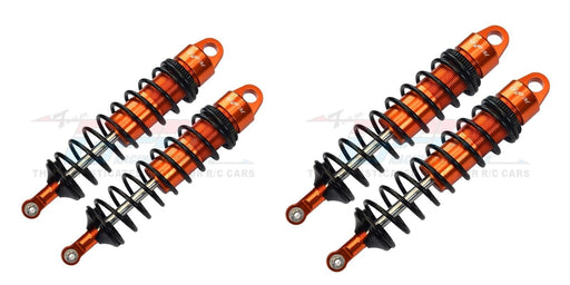 128mm Front 143mm Rear Shocks for Traxxas Sledge 1/8 (Metaal) Onderdeel GPM Front + Rear Orange 