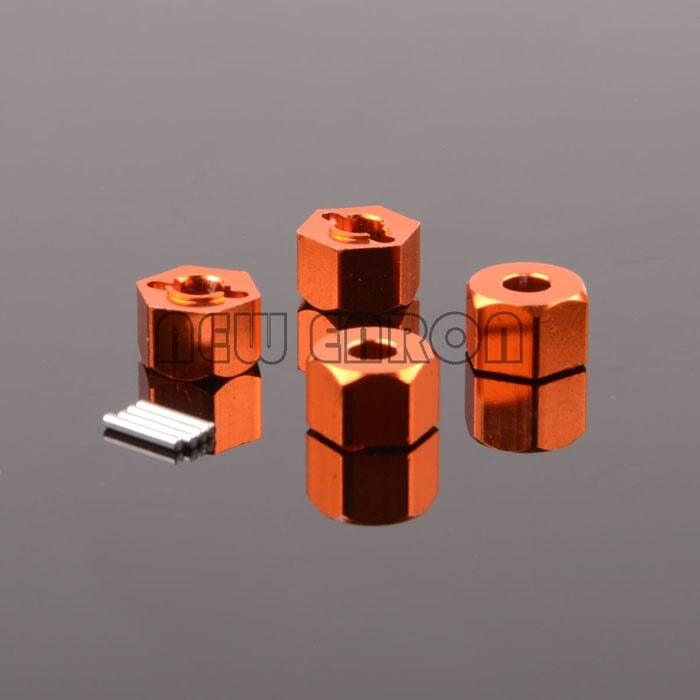 12mm Extended (9mm) Wheel Hex Adapter for HPI WR8 1/10 (Aluminium) Hex Adapter New Enron ORANGE 