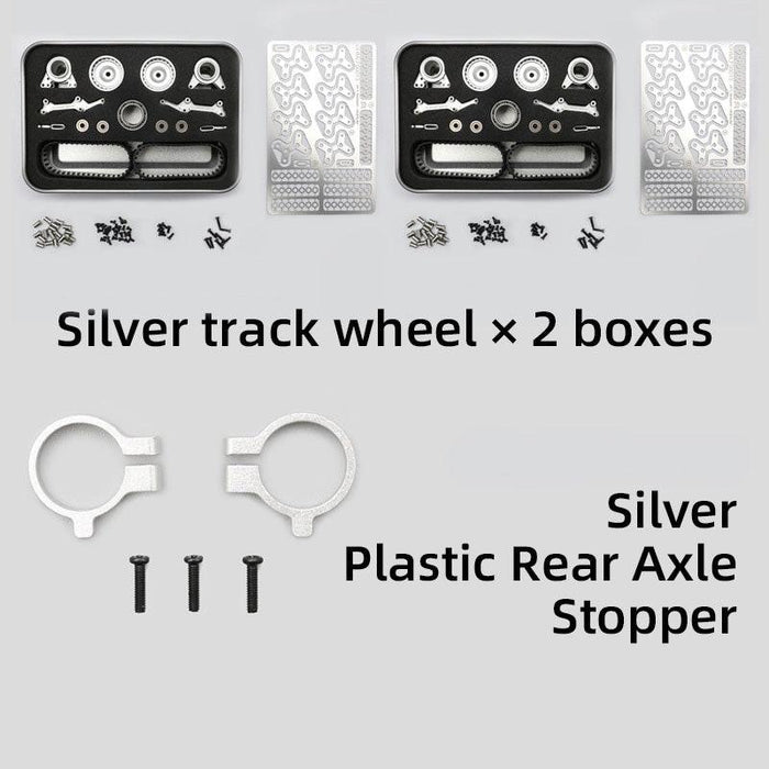 1/32-35 Crawler Continuous Wheel Track KIT (Metaal+Rubber) - upgraderc