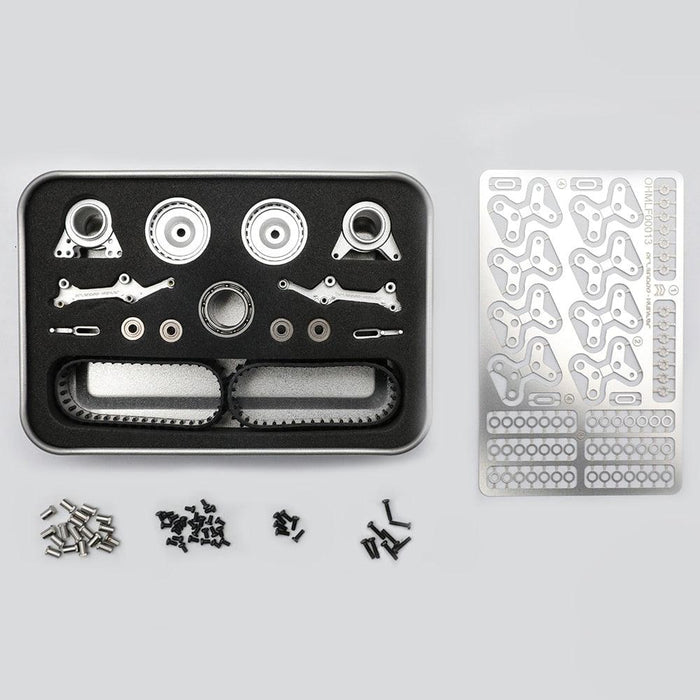 1/32-35 Crawler Continuous Wheel Track KIT (Metaal+Rubber) - upgraderc