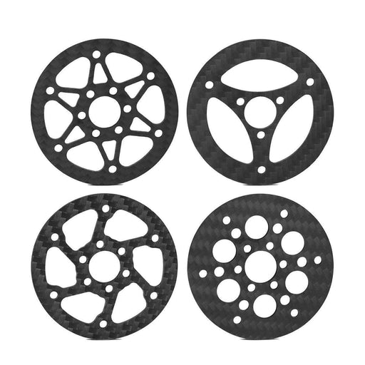 1/4PCS 1.9" 55.5x2.5mm 1/10 Wheel Face for Fimonda Rims (Koolstofvezel) - upgraderc