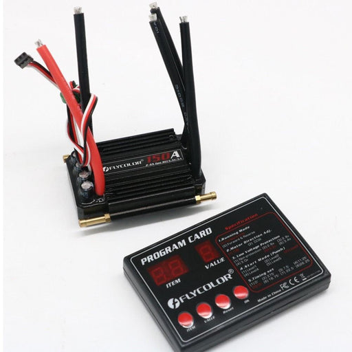 150A Brushless ESC Speed Controller w/ Progam Card (Boot) ESC FLYCOLOR 150A and Card 