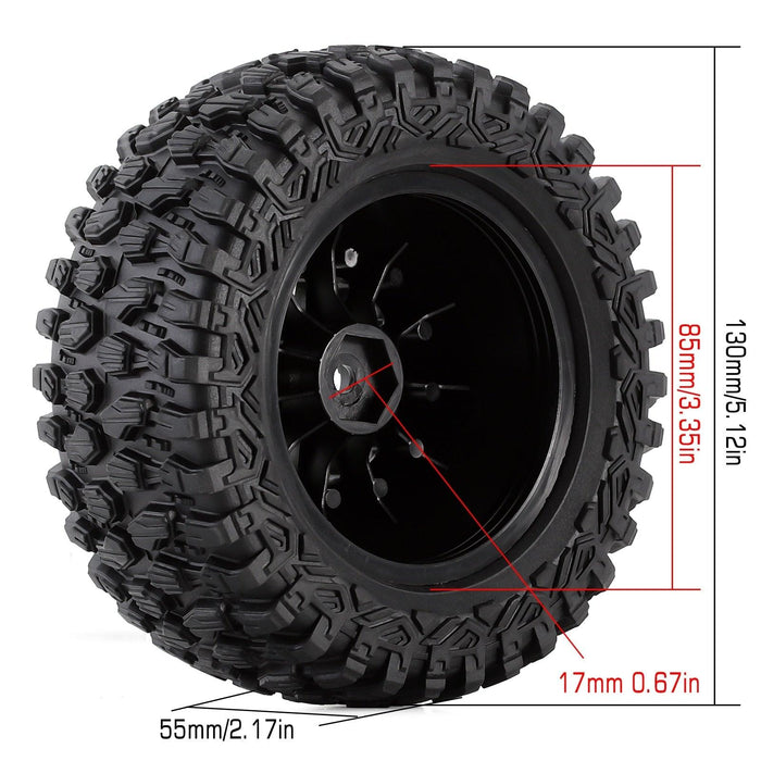 1/7 Beadlock TRAXXAS UDR Wheels (Plastic) 2.8" - upgraderc