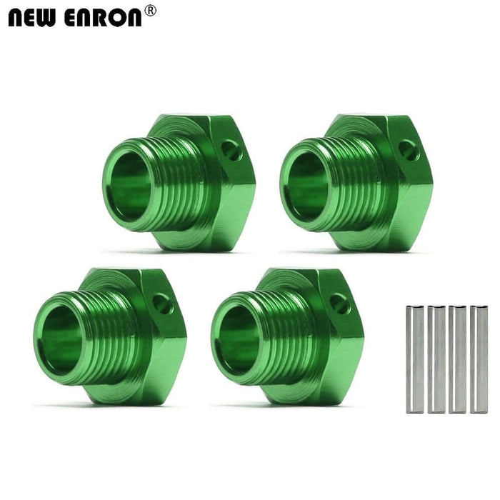 1/8 4PCS 17mm Wheel Rim Hex Nuts/Cover Set (Aluminium) Schroef New Enron 4Pcs Mount Green 