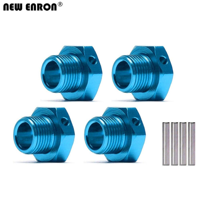 1/8 4PCS 17mm Wheel Rim Hex Nuts/Cover Set (Aluminium) Schroef New Enron 4Pcs Mount Blue 