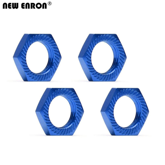 1/8 4PCS 17mm Wheel Rim Hex Nuts/Cover Set (Aluminium) Schroef New Enron 4Pcs Nuts Navy 