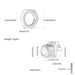 1/8 4PCS 17mm Wheel Rim Hex Nuts/Cover Set (Aluminium) Schroef New Enron 