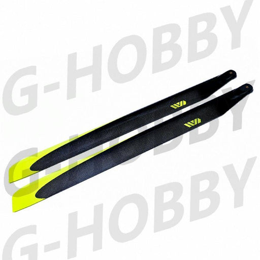 1Pair 710mm Main 116mm Tail Propeller (Koolstofvezel) Onderdeel G-HOBBY 710mm-A 