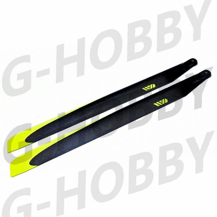 1Pair 710mm Main 116mm Tail Propeller (Koolstofvezel) Onderdeel G-HOBBY 710mm-A 