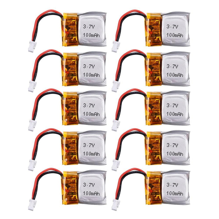 2-10PCS OEM 3.7V 100mAh Lipo Accu - upgraderc