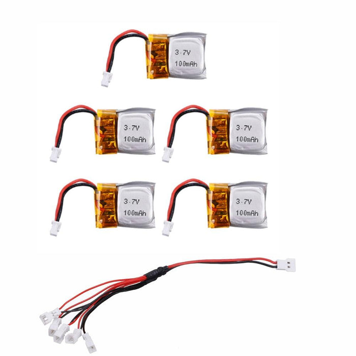 2-10PCS OEM 3.7V 100mAh Lipo Accu - upgraderc