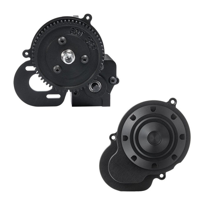 2-Speed Center Gearbox w/ Cover for Axial Wraith RR10 (Metaal) - upgraderc