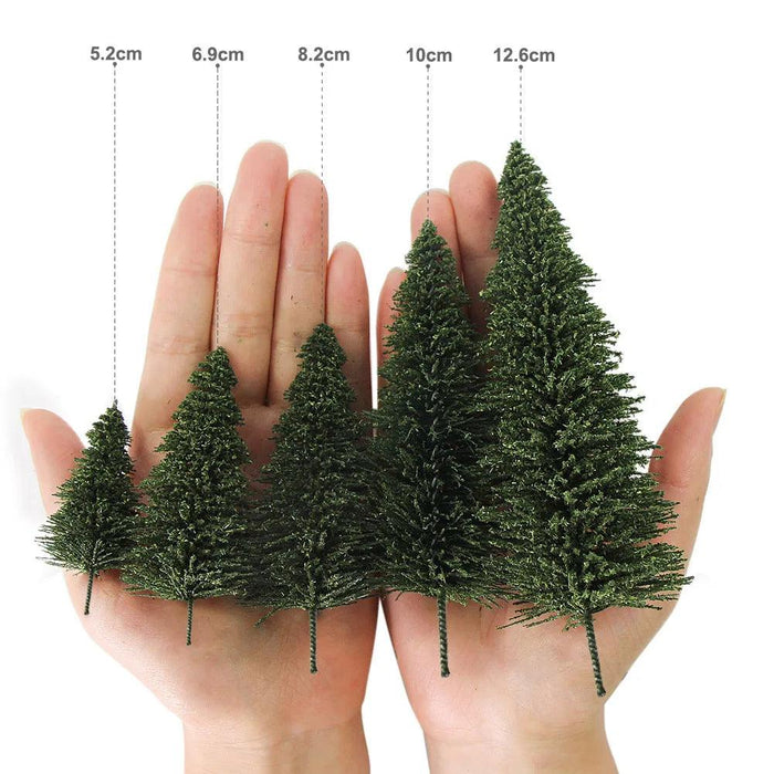 20-50PCS HO O N Z Scale 12.5cm Model Pine Trees (Plastic) S0804 - upgraderc