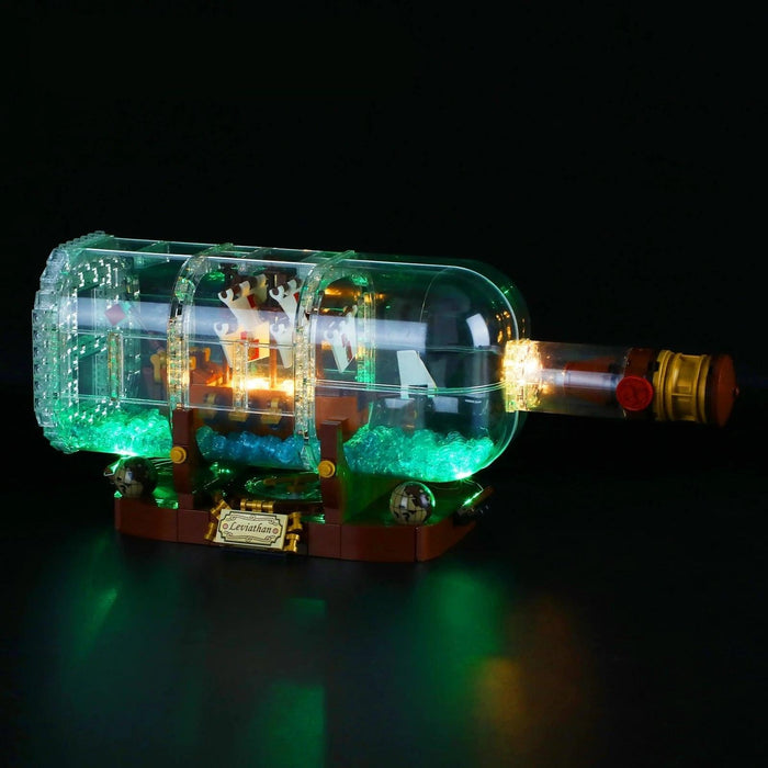21313 Ship In A Bottle Building Blocks LED Light Kit - upgraderc
