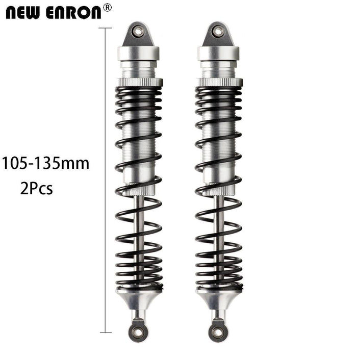 2/8PCS Front/Rear 135~160mm Oil Shock Absorber for Traxxas UDR 1/7 (Aluminium) Schokdemper New Enron FRONT 135F SILVER 