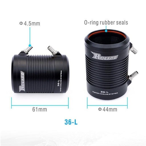 29, 36, 40mm Rocket Water Cooling Jacket (Aluminium) Koeling Rocket 36-L 