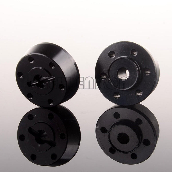 2PCS 2.2" 14mm Front Wheel HEX for Axial Yeti 1/10 (Aluminium) Hex Adapter New Enron Black 