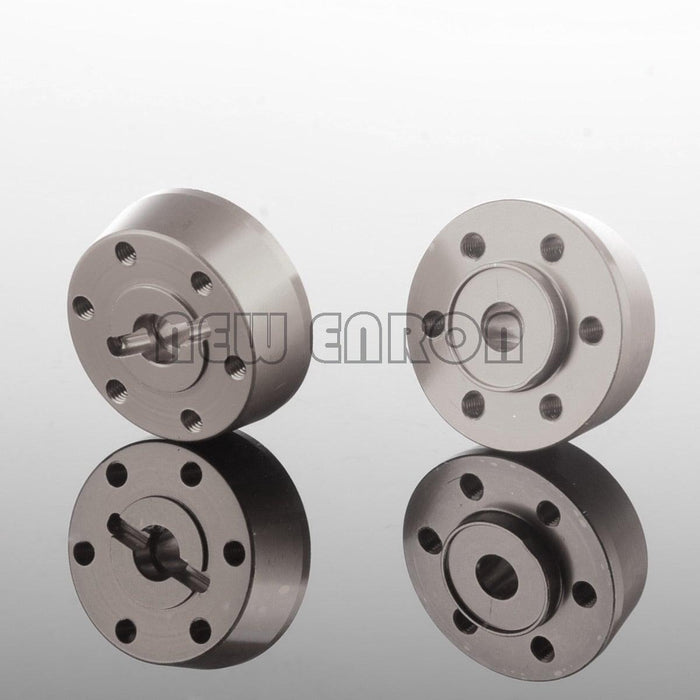 2PCS 2.2" 14mm Front Wheel HEX for Axial Yeti 1/10 (Aluminium) Hex Adapter New Enron Gray 