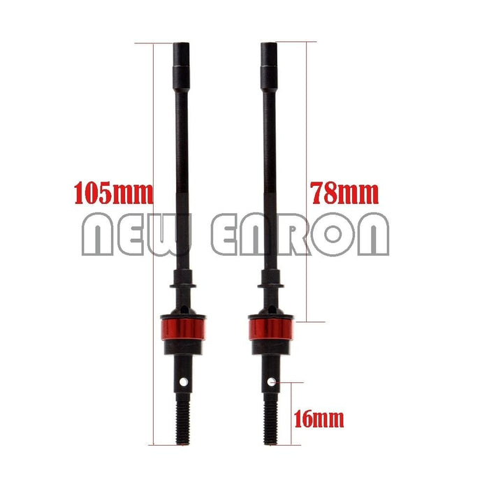 2PCS CVD Drive Shaft for AXIAL SCX10 Wrangler 1/10 (Metaal) Onderdeel New Enron 