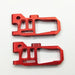 2PCS for Kyosho Mini-Z Buggy (Metaal) Onderdeel upgraderc Red 