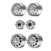 2PCS Front Beadlock Wheel Rims for Tamiya Truck 1/14 (Aluminium) Band en/of Velg New Enron 