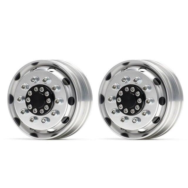 2PCS Front Beadlock Wheel Rims for Tamiya Truck 1/14 (Aluminium) Band en/of Velg New Enron B STYLE FRONT 2PCS 