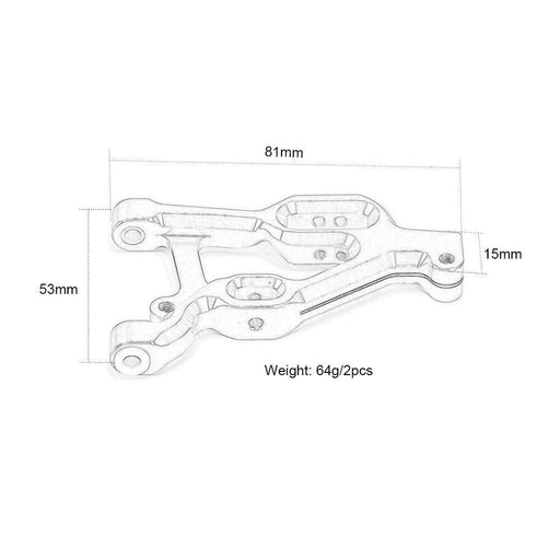 2PCS Front Lower Suspension Arms for Arrma 1/10 (Aluminium) AR330370 Onderdeel New Enron 