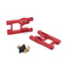 2PCS Front Swing Arm for WLtoys 1/12 (Metaal) Onderdeel upgraderc Red 