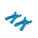 2PCS Front Swing Arms for WLtoys 1/18 (Metaal) Onderdeel upgraderc Blue 