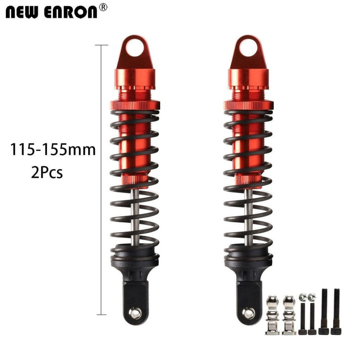 2PCS Front/Rear 155-175mm 1/5 Shock Absorber (Aluminium) Schokdemper New Enron RED 155MM 