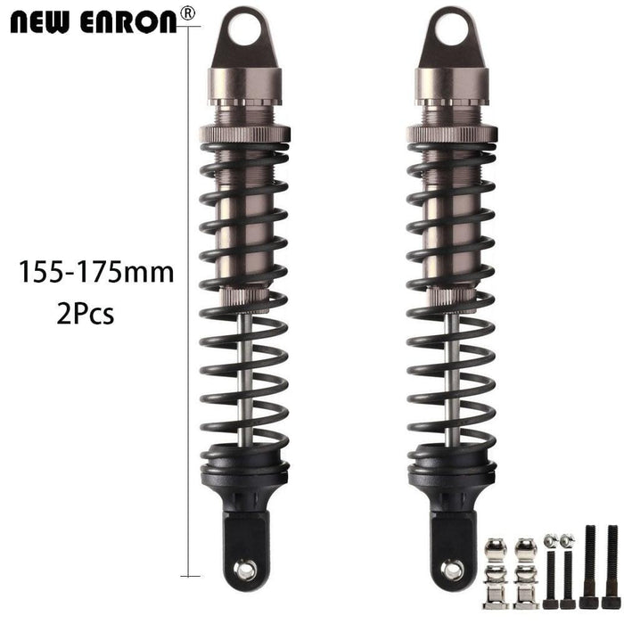 2PCS Front/Rear 155-175mm 1/5 Shock Absorber (Aluminium) Schokdemper New Enron GRAY 175MM 