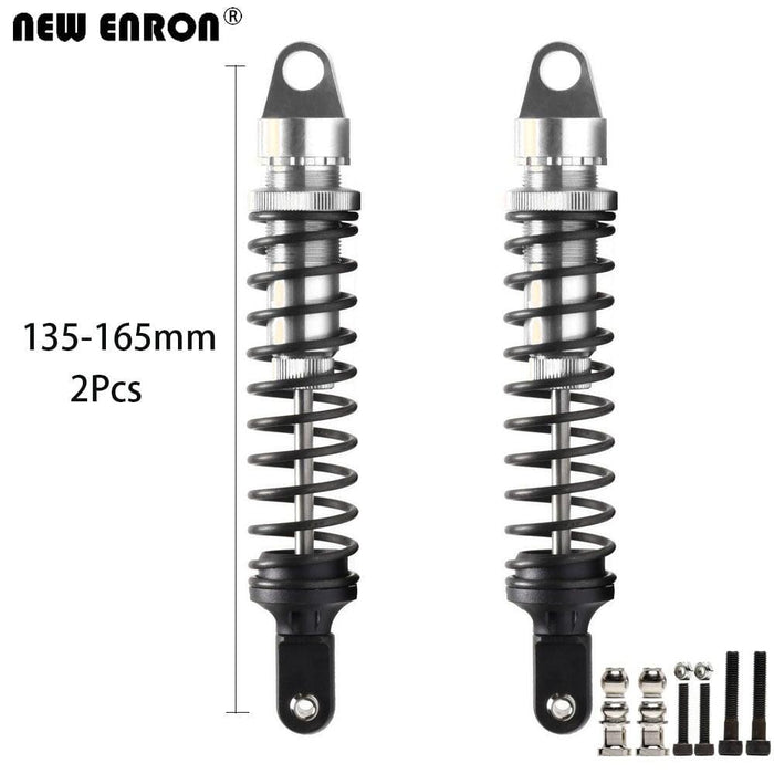 2PCS Front/Rear 155-175mm 1/5 Shock Absorber (Aluminium) Schokdemper New Enron SILVER 165M 