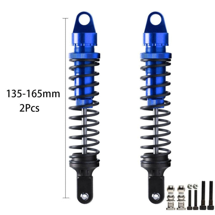 2PCS Front/Rear 155-175mm 1/5 Shock Absorber (Aluminium) Schokdemper New Enron NAVY 165MM 