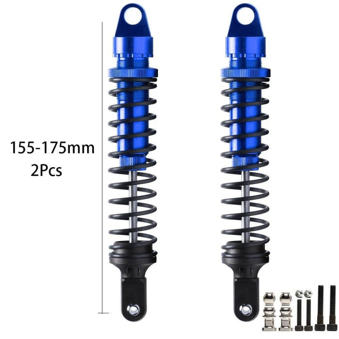 2PCS Front/Rear 155-175mm 1/5 Shock Absorber (Aluminium) Schokdemper New Enron NAVY 175MM 