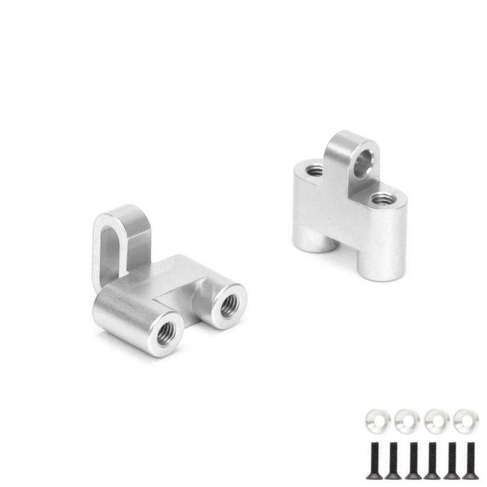 2PCS Servo Mount for Axial YETI 1/10 (Aluminium) AX31104 Onderdeel New Enron Silver 